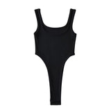 Zingj Trend Women's Wear Square Neckline Vest One-Piece Suit Slim Sexual Feeling Waist Spicy Girl Bottom