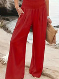Casual Trousers Style Cotton Distressed For