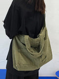 Vintage Wash Large Shoulder Bag- Outfit