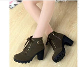 And Winter 2025 New High And Female Boots Cross-Tied With Short Boots And Martin