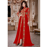 Collar Lace Chiffon Dress Retro Style Long