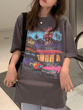 Motel Graphic Short Sleeve Tee- Outfit