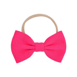 inches Solid Elastic Headband Handmade Boutique Hair Rope For Baby Girls Turban Bow Hair Band Headwear Hair Accessories