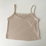 Women Camis Sexy Lace Fashion Print Floral Crop Tops Summer Cute Pink Slim Female Y2k Spaghetti Straps Ladies Tanks