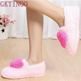 Lovely Ladies Home Floor Soft Women indoor Slippers Outsole Cotton-Padded Shoes Female Cashmere Warm Casual