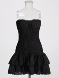 Heavy Industry High-Sense Dress Women's 2025 Summer New Sick Flower Slimming Small Short