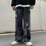 Womens Boyfriend Baggy Jeans Men White Denim Trouser Korean Streetwear Straight Casual Jean Pants Vintage Femme Fashion
