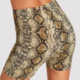 Zingj New Fashion Sexy Leopard Print Snake Wrap Hip Shorts Tipants-Outfit