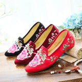 Zingj Shoes Single Shoes Xiu Bride Shoes Embroidered Cloth Spring And Autumn Cheongsam Shoes Women's Pointed Single