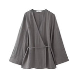 Women's 2025 New Double Flamingo Comfortable Linen And Suit Dress + Pants Set