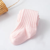 to 6 Years Girl Pantyhose Autumn Winter Children's Baby Tights Cotton Knitted White Black Pants For Kids leggings