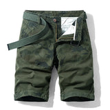 New Summer Overalls Shorts Men Cool Camouflage Summer Hot Sale Cotton Casual Men Shorts Striped 5-Point