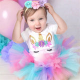 Cotton Baby Girl First 1st Birthday Party Tutu Dresses for Vestidos Infantil Princess Clothes 1 Year Girls Children's