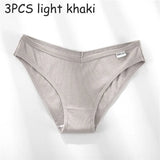 Women's Panties Women's Cotton Briefs Female Underpants V Waist Brief Underwear Plus Size Pantys Lingerie M-4XL