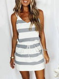 Casual Sundress Female Beach Dress Midi Backless Polka Dot Striped Women Summer 2022 Boho Sexy Floral