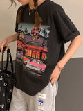 Motel Graphic Short Sleeve Tee- Outfit