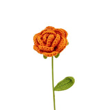 Zingj Woven Rabbit Head Sunflower Sunflower Wool Knitting Flowers Send Bestie Imitation Bouquet Finished