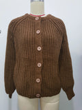 20241 / 2 New Women's Street Fashion Casual Round Collar Long-Sleeved Sweater W063 6021-Outfit
