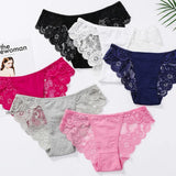 Exotic Apparel Sexy Panties Lace Briefs Women Low-Rise Solid Panty Underwear Sexy Women Lace Breathable Hip-lift