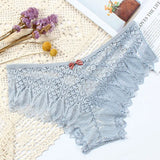 Sexy Panties Women Lace Low-waist Briefs Female Hollow Out Underwear Solid G String Lingerie Transparent