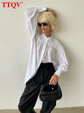 Fashion Woman Blouses 2022 Autumn Lapel Long Sleeve Solid Shirts Elegant White Blouses Tops Female Clothing