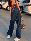 Vintage Washed Boyfriend Denim Overall- Outfit