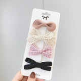 New Leopard Printed Bowknot Hair Clips For Cute Girls Lace Handmade Hairpins Boutique Barrettes Kids Hair