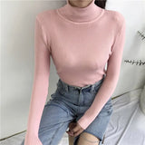 Sweater Womens 2021 Autumn Winter Tops Korean Slim Women Pullover Jumper Knitted Sweater Pull Femme Hiver