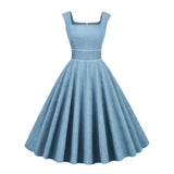Strapless Summer Dresses Women Office Slim Fit 40s 50S 60S Robe Vintage Pinup Retro Party Rockabilly Dress 2022