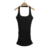 Zingj Trendy Women's Wear In Summer, The New Fashionable Spicy Girls' Tight Hip Skirt Shows Figure, Hanging Neck Dress And Short