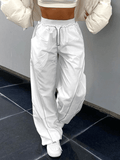 Hip Hop Pintuck Detail Baggy Parachute