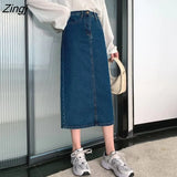 Women Denim Leisure Fashion Daily Preppy Punk Style Simple Vintage Harajuku Female Clothes Empire Friends Comfortable