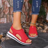 Zingj Fashionable Large-Size Flat-Soled Women's Sandals In
