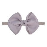1piece Solid Colors Bowknot Baby Headband For Girls Nylon Elastic Hair Bands Handmade Turban Headwear Hair