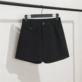 Zingj Shorts Female Summer Dress 2024 New Korean Version Of High Waist A-Word Wide Leg Pants Loose Show Thin Wear Casual