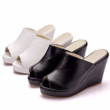 Cm Fish Mouth Slope With Large-Size Cool Slippers Waterproof Table Sandals Roman Sandals New