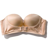 Sexy Strapless Adjustable Buckle No Rims Chest Big Bust Summer Tops Tube Crop Top Bustier bras for Women Bra lingerie