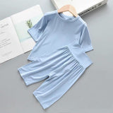 Summer Baby Girls Clothes Pajamas Sets Boy Pyjamas Kids Homewear Modal Nightwear Children's Indoor Clothing Pijamas
