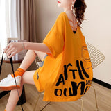 Summer New Loose Backless Short-sleeved T-shirt Women Cartoon Tshirts Oversized T Shirt Graphic