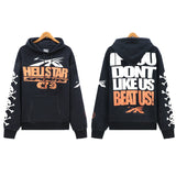 High Street Ins Minority Retro Print Letters Loose Hooded Sweaters For Men And Women In Autumn And