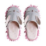 Slippers Microfiber Cartoon Slippers Floor Cleaning Mop Men/Women House Dusting Slippers Floor Dust Dirt Cleaning