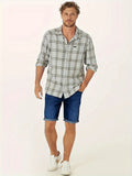 Fashion Men's Casual Straight Rolled Jeans Jeans Medium Pants-Outfit