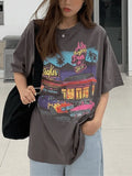 Motel Graphic Short Sleeve Tee- Outfit