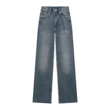 Street Fashion Temperament Gradually High-Waisted Jeans Fashion Elegant Niche INS Loose Straight