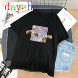 t shirt vaporwave Michelangelo women fashion new harajuku tshirt Casual korean style Graphic hip hop t-shirt