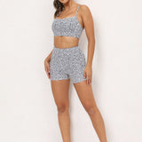 Zingj Hot Yoga Two-Piece Summer New Women's Adjustable Bra Shorts Fitness Suit-Outfit
