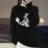 Zingj Dragon New Chinese Red Lovers Sweater With Men And Women-Outfit