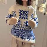 Jacquard Christmas Sweater- Outfit
