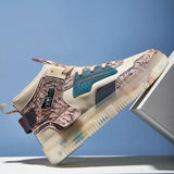 Men Sports Shoes High-top Graffiti SkateBoard Shoes Platform Sneakers Man Waterproof Men's Walking Shoes Zapatos