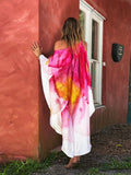 Sexy Zabra Striped Off The Shoulder Dress Plus Size Summer Clothes For Women Beachwear Streetwear Kaftan Maxi Dresses